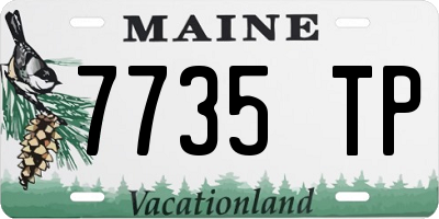 ME license plate 7735TP