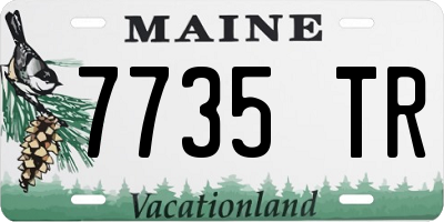 ME license plate 7735TR