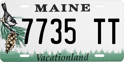 ME license plate 7735TT