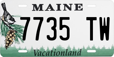 ME license plate 7735TW