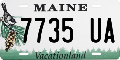 ME license plate 7735UA