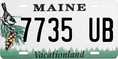 ME license plate 7735UB