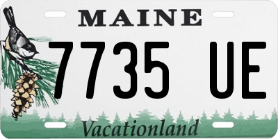 ME license plate 7735UE