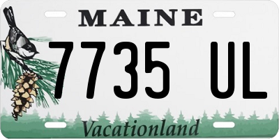 ME license plate 7735UL