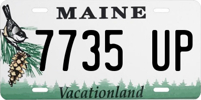 ME license plate 7735UP