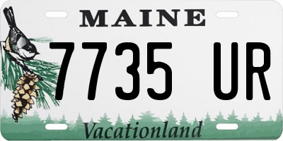 ME license plate 7735UR