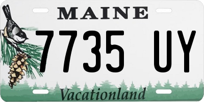 ME license plate 7735UY