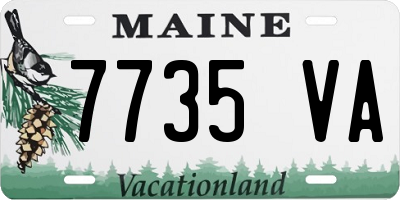 ME license plate 7735VA