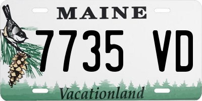 ME license plate 7735VD