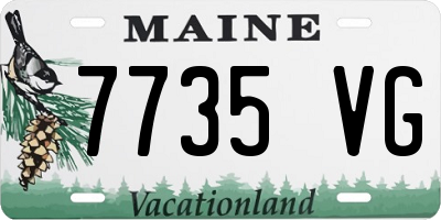 ME license plate 7735VG