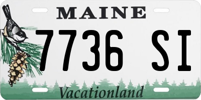 ME license plate 7736SI