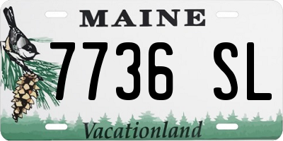 ME license plate 7736SL