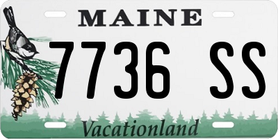 ME license plate 7736SS