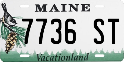 ME license plate 7736ST