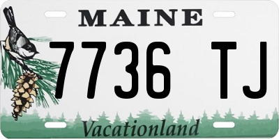 ME license plate 7736TJ