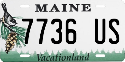 ME license plate 7736US