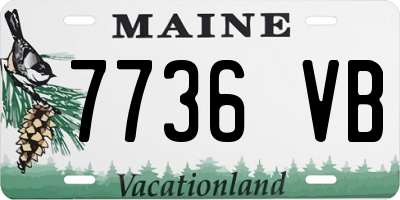 ME license plate 7736VB