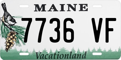 ME license plate 7736VF