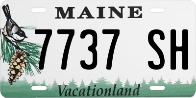 ME license plate 7737SH