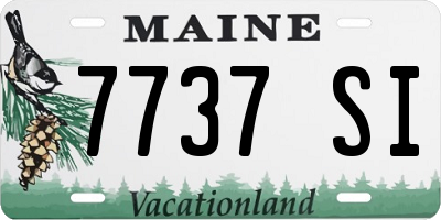 ME license plate 7737SI