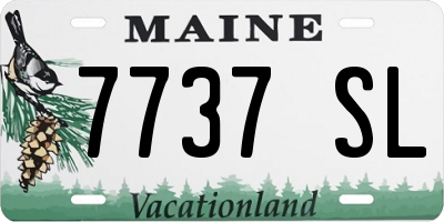 ME license plate 7737SL