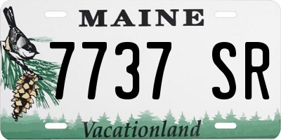 ME license plate 7737SR