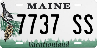 ME license plate 7737SS