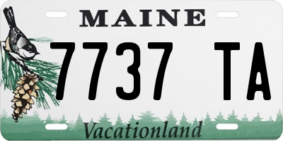ME license plate 7737TA