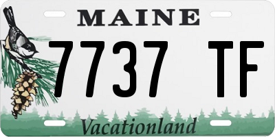 ME license plate 7737TF