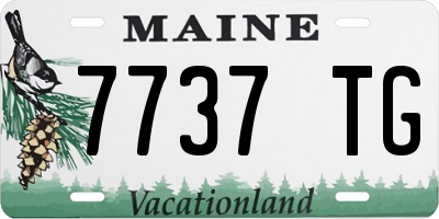 ME license plate 7737TG