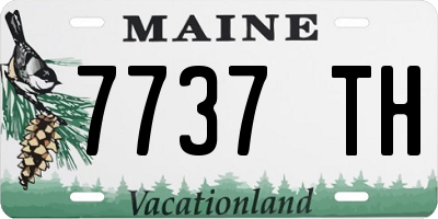 ME license plate 7737TH