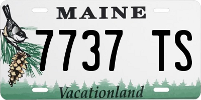 ME license plate 7737TS