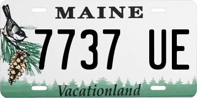 ME license plate 7737UE