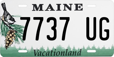 ME license plate 7737UG