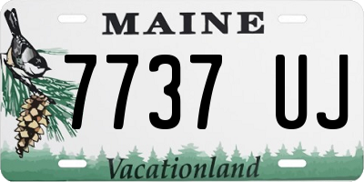 ME license plate 7737UJ