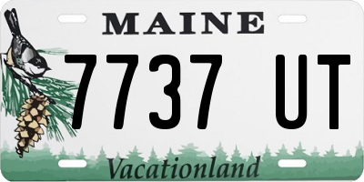 ME license plate 7737UT