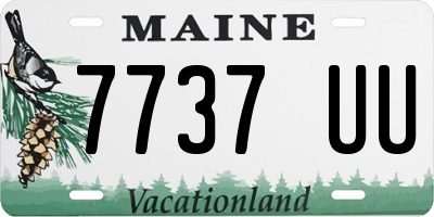 ME license plate 7737UU