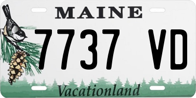 ME license plate 7737VD