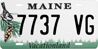 ME license plate 7737VG