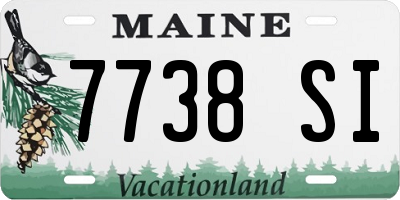 ME license plate 7738SI