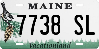ME license plate 7738SL