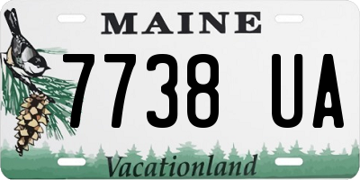 ME license plate 7738UA