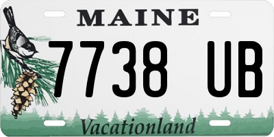ME license plate 7738UB