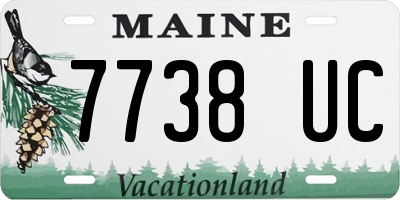 ME license plate 7738UC