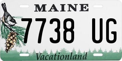 ME license plate 7738UG