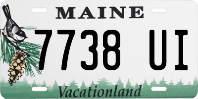 ME license plate 7738UI