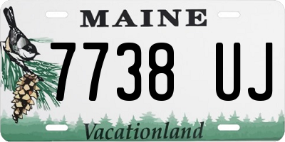ME license plate 7738UJ