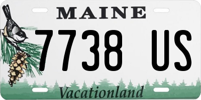 ME license plate 7738US