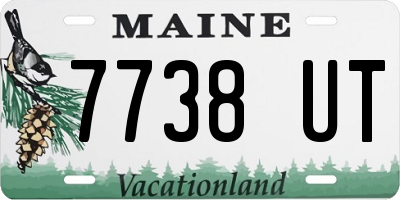 ME license plate 7738UT