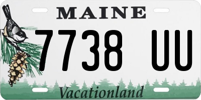 ME license plate 7738UU